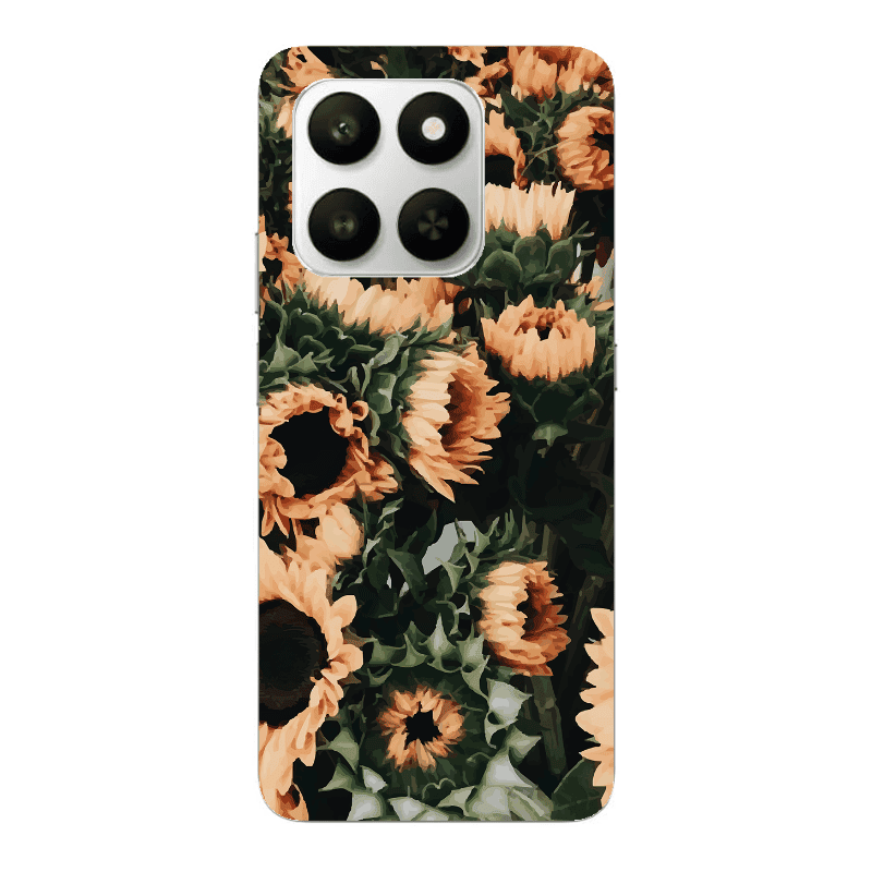 Honor Magic 400 Smart Sunflowers Transparent Silicone TPU Θήκη